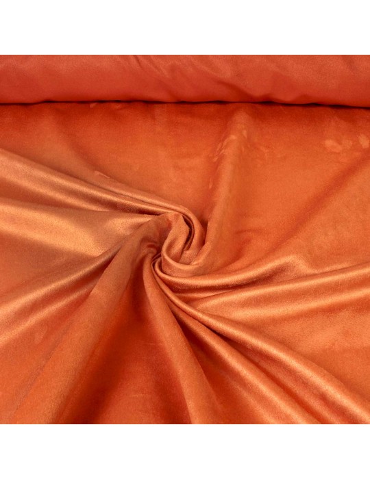 Tissu suédine orange