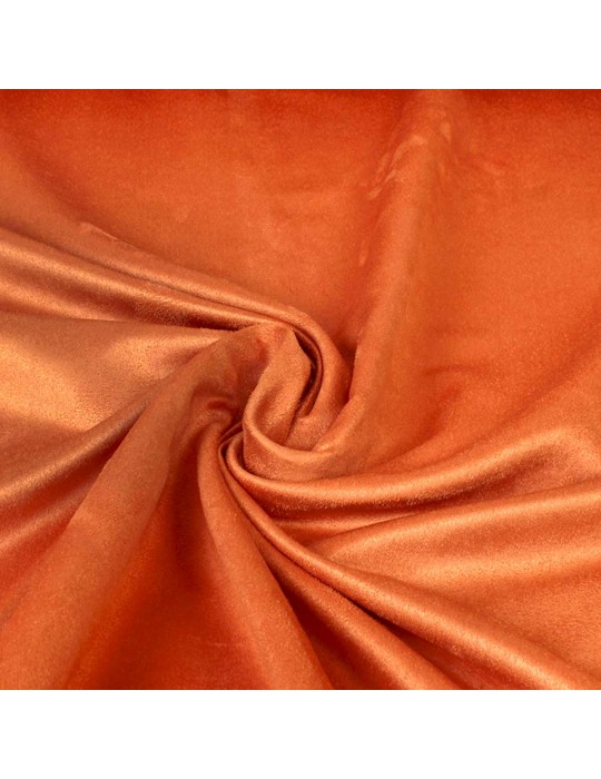Tissu suédine orange
