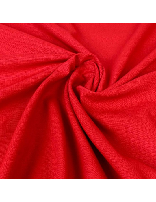 Tissu demi natté antitaches rouge