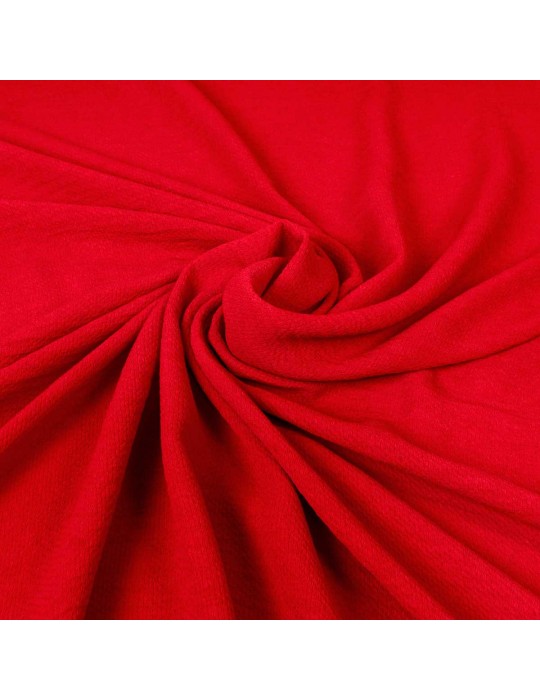 Tissu polyester uni rouge