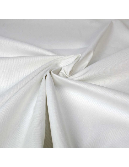 Tissu jean coton blanc