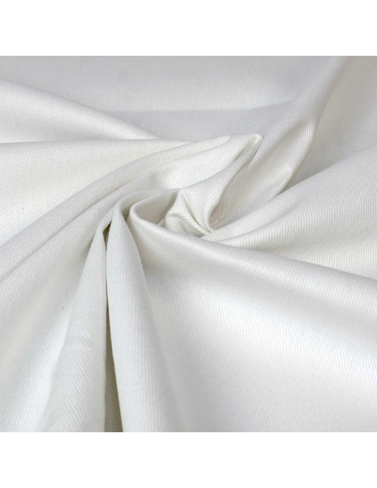 Tissu jean coton blanc