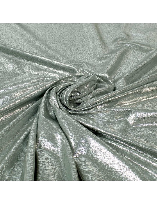 Tissu laser polyester élasthanne argenté
