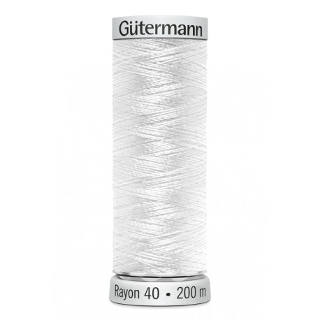 Fil Gutermann Fil à Broder Epaisseur Rayon 40 - 200m 