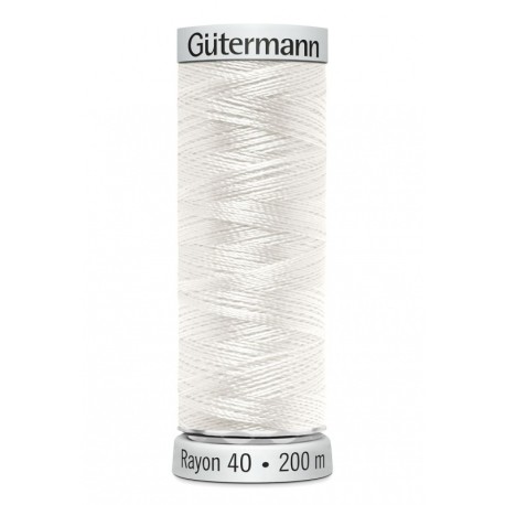 Fil Gutermann Fil à Broder Epaisseur Rayon 40 - 200m 