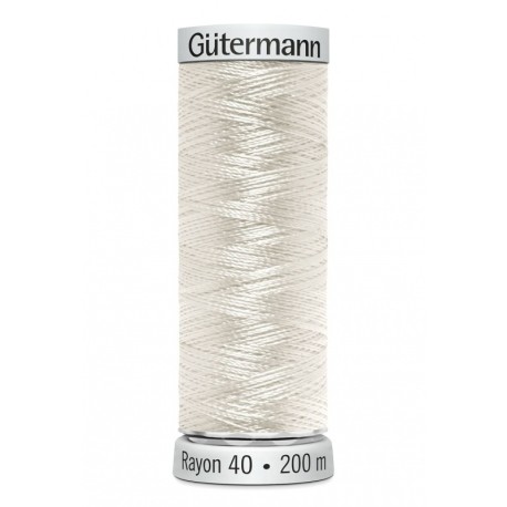 Fil Gutermann Fil à Broder Epaisseur Rayon 40 - 200m 