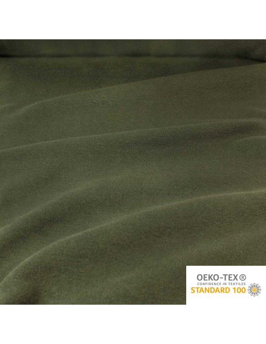 Tissu bord-côte tubulaire 35 cm oeko-tex vert