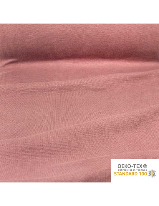 Tissu bord-côte tubulaire 35 cm oeko-tex rose