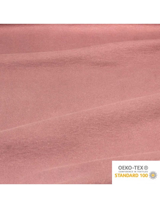 Tissu bord-côte tubulaire 35 cm oeko-tex rose