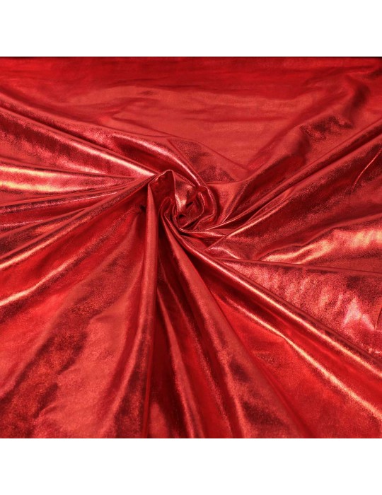 Tissu laser uni rouge