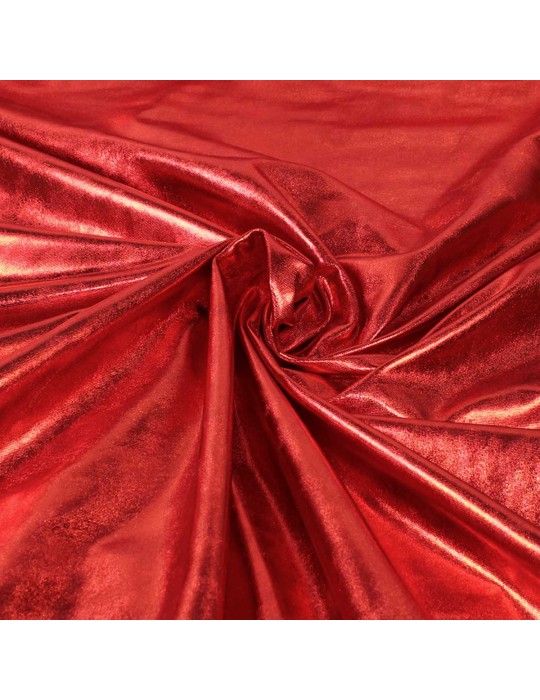 Tissu laser uni rouge