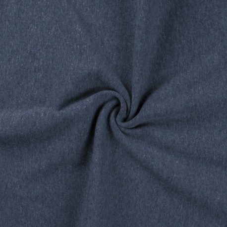 Coupon 3m Tissu Bord Cote Uni Jeans Clair 