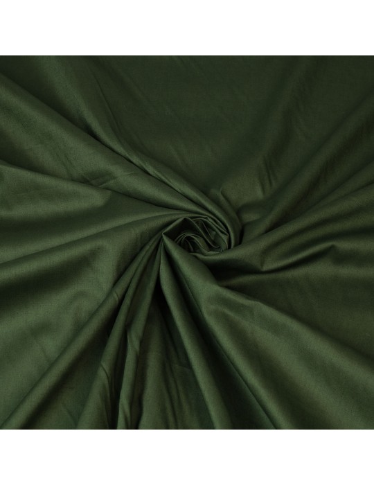 Tissu coton élasthanne vert