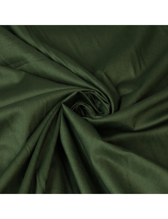 Tissu coton élasthanne vert