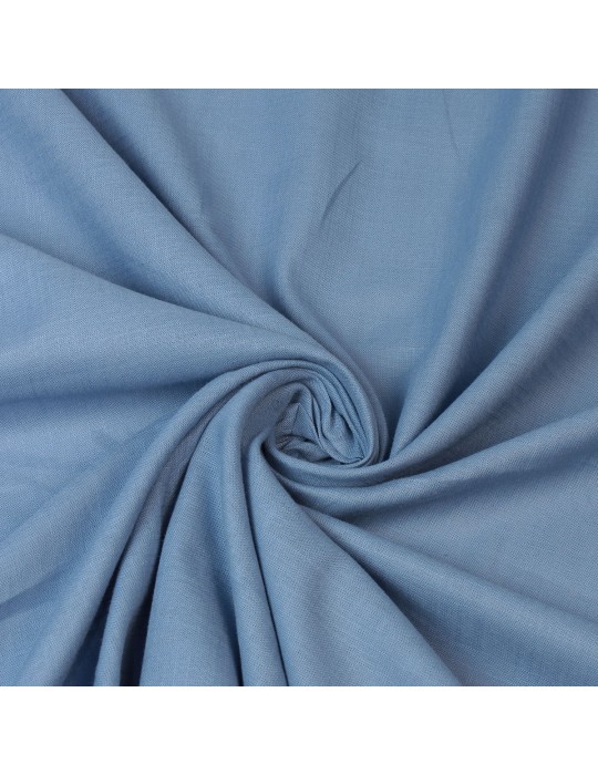 Tissu cretonne uni bleu clair