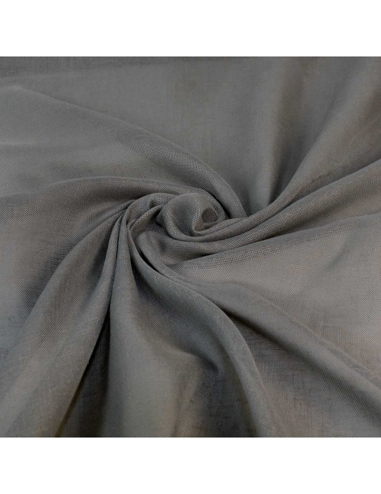 Tissu étamine grande largeur gris