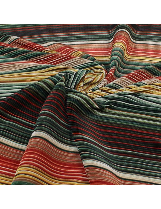 Tissu d'habillement polyester/élasthanne multicolore