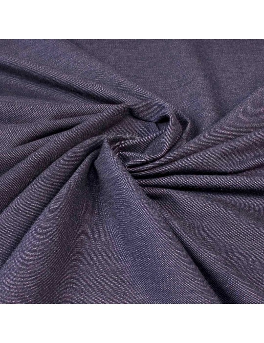 Tissu d'habillement effet jean violet
