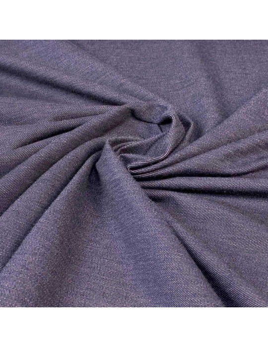 Tissu d'habillement effet jean violet