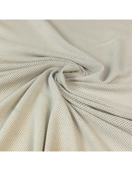 Tissu filet coton gris clair