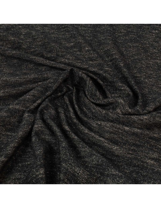 Tissu d'habillement polyester/élasthanne noir