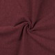 Coupon 3m Tissu Bord Cote Uni Bordeaux 