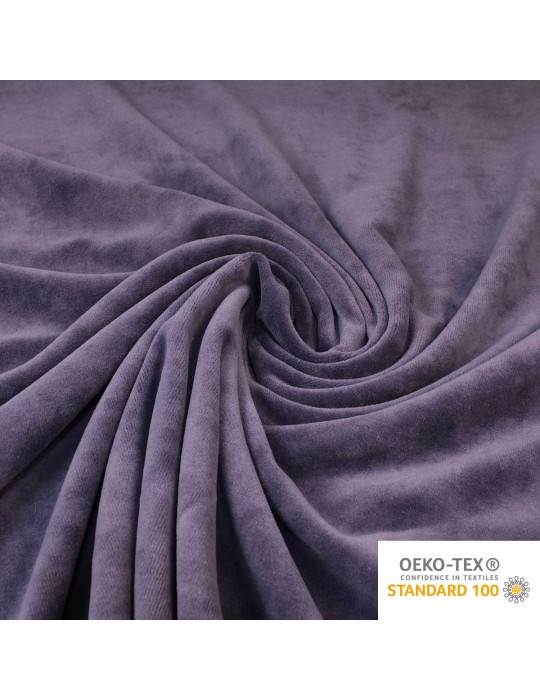 Tissu velours uni violet