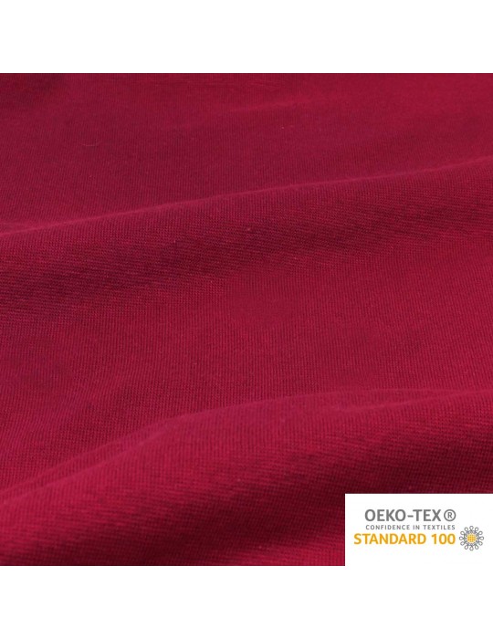 Tissu bord-côte tubulaire 35 cm oeko-tex rouge