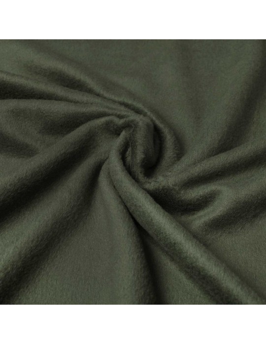 Tissu polaire coton vert