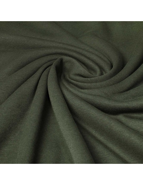 Tissu polaire coton vert