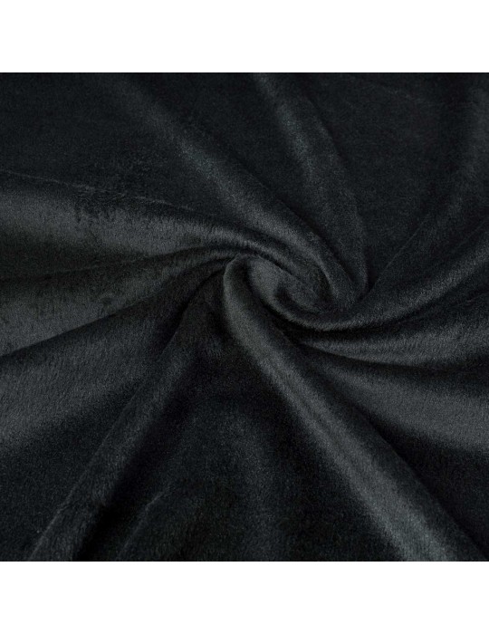 Tissu polaire coton noir