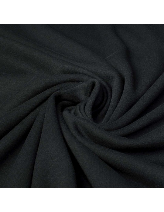 Tissu polaire coton noir