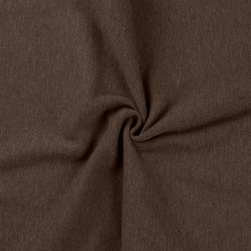 Coupon 3m Tissu Bord Cote Uni Marron