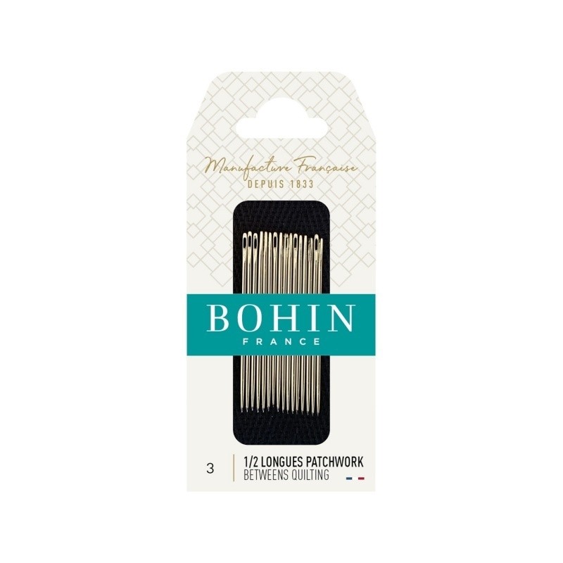 Bohin - Aiguille à Coudre Demi Long A1/2f N° 3