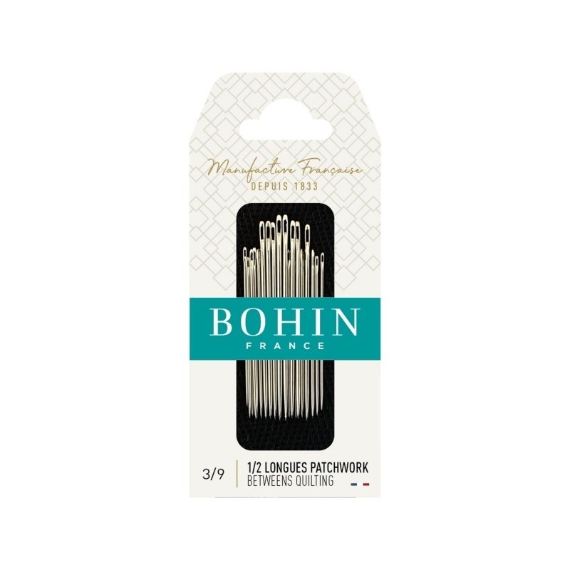 Bohin - Aiguille à Coudre Demi Long A1/2f N° 3/9 
