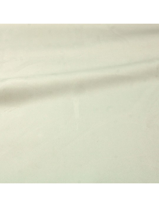 Tissu velours polaire uni blanc cassé