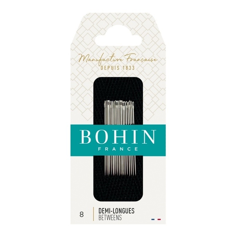 Bohin - Aiguille à Coudre Demi Long A1/2f N° 8 