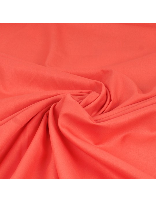 Tissu coton uni abricot