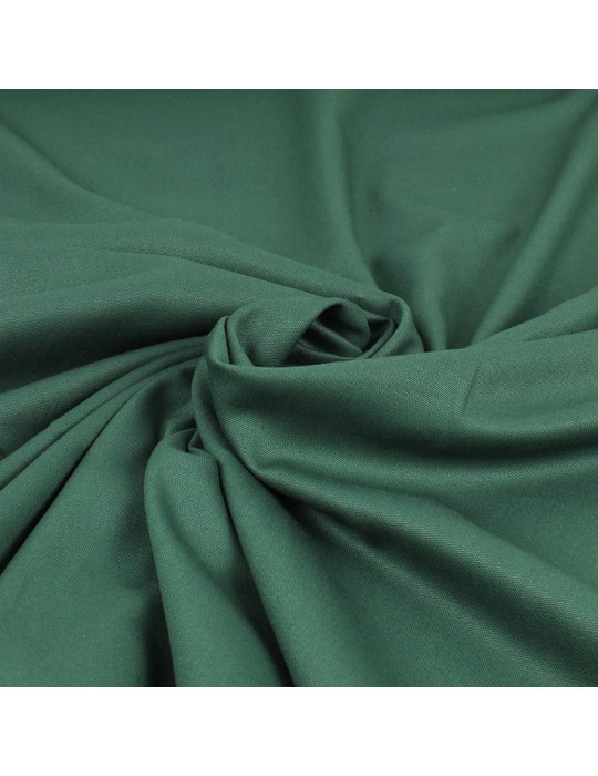 Tissu cretonne uni vert