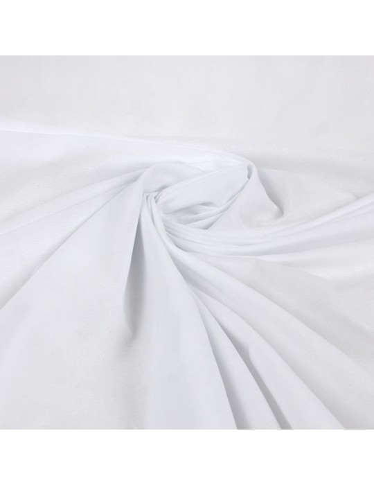 Toile coton uni blanc