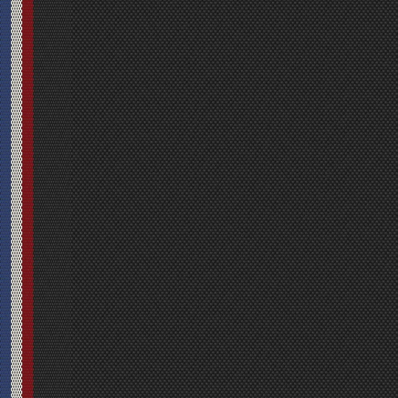 Coupon 3m Tissu Grain Uni Noir 