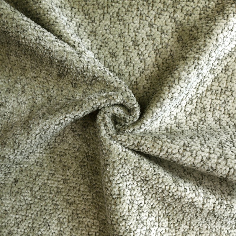 Coupon 3m Tissu Isolia Bouclette Obscurcissant Thermique Sauge 