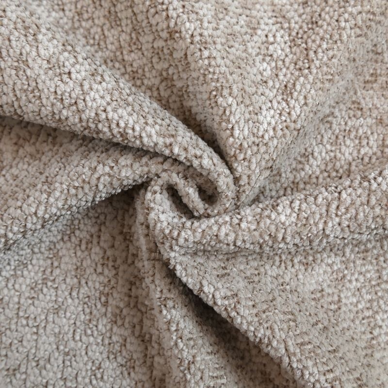 Coupon 3m Tissu Isolia Bouclette Obscurcissant Thermique Taupe 