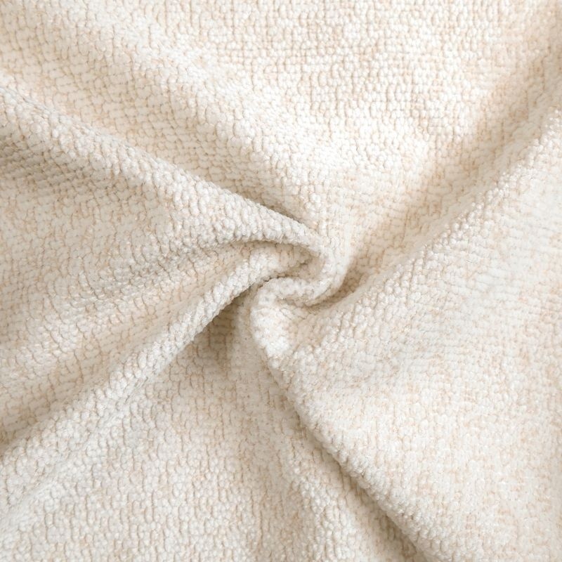 Coupon 3m Tissu Isolia Bouclette Obscurcissant Thermique Ecru
