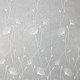 Coupon 3m Tissu Voile Brodé Lili Blanc
