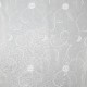 Coupon 3m Tissu Voile Brodé Hortense Blanc