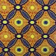 Coupon 3m Tissu Coton Esprit Wax Sura Glitter Orange