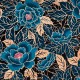 Coupon 3m Tissu Coton Esprit Wax Lotus Glitter Bleu 