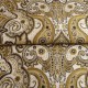 Coupon 3m Tissu Jacquard Paisley Ocre 