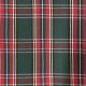 Coupon 3m Tissu Ecossais Tartan Vert Rouge